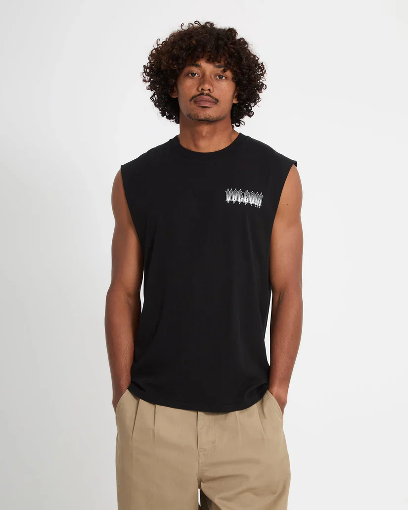 Volcom Men's Gamma Doom Tank Top Black A3712602_BLK - Image 6