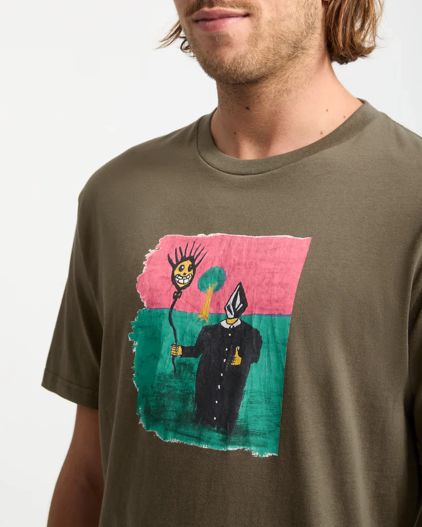 Volcom Men's Issam T-Shirt Sage Leaf A3532557_SLE - Image 3