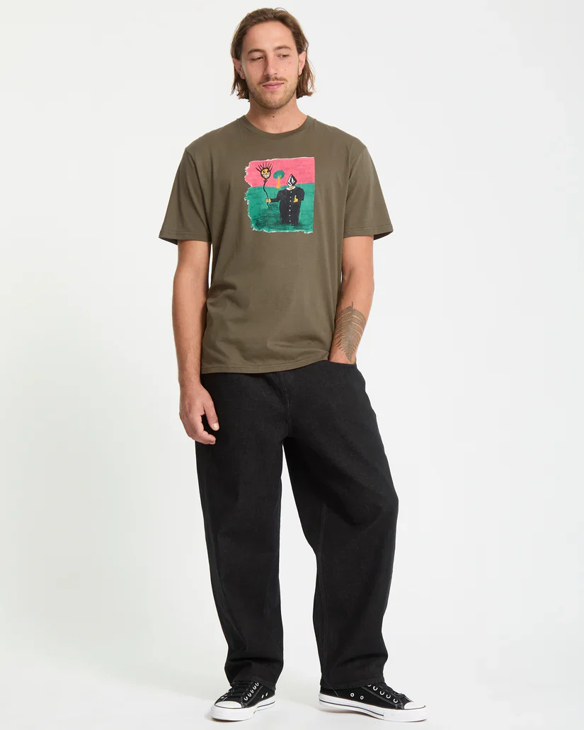 Volcom Men's Issam T-Shirt Sage Leaf A3532557_SLE - Image 4