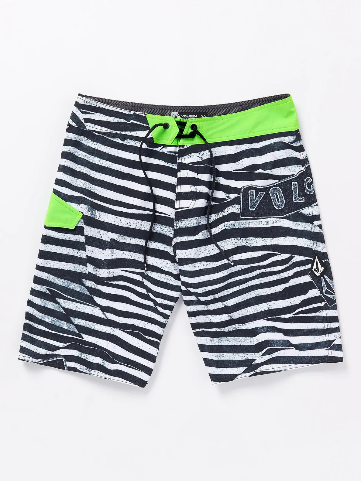 Volcom Men's Lido Print Mod 20" Boardshort Electric Green A0812413_ELG - Image 5