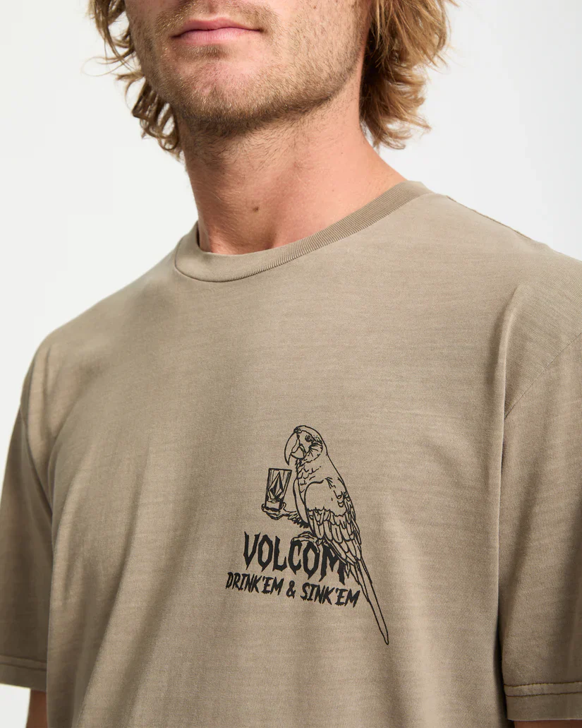 Volcom Men's Liquor Locker T-Shirt Brindle A5232552-BNL - Image 3