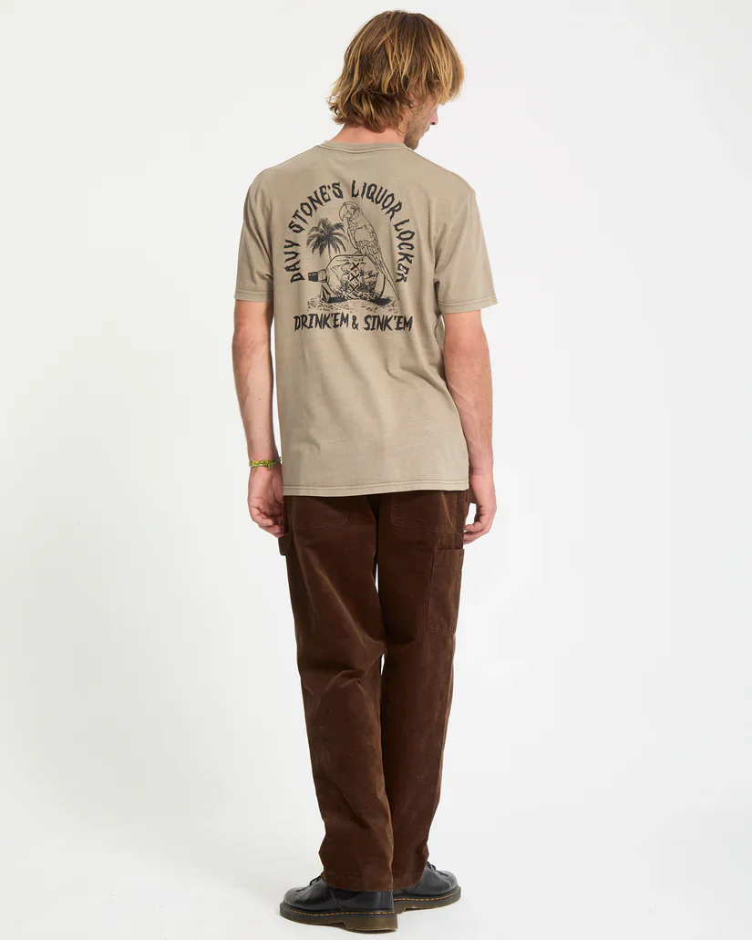 Volcom Men's Liquor Locker T-Shirt Brindle A5232552-BNL - Image 4