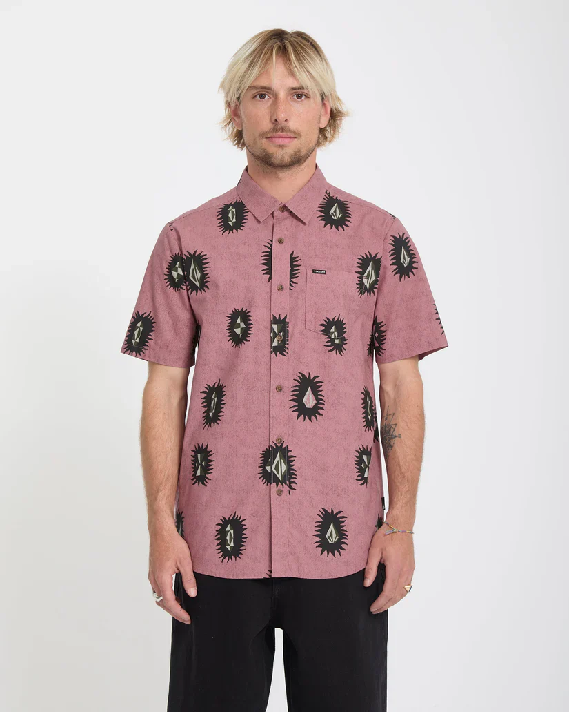 Volcom Men's Markerstone Shirt Stone Rose A0412620_SNE