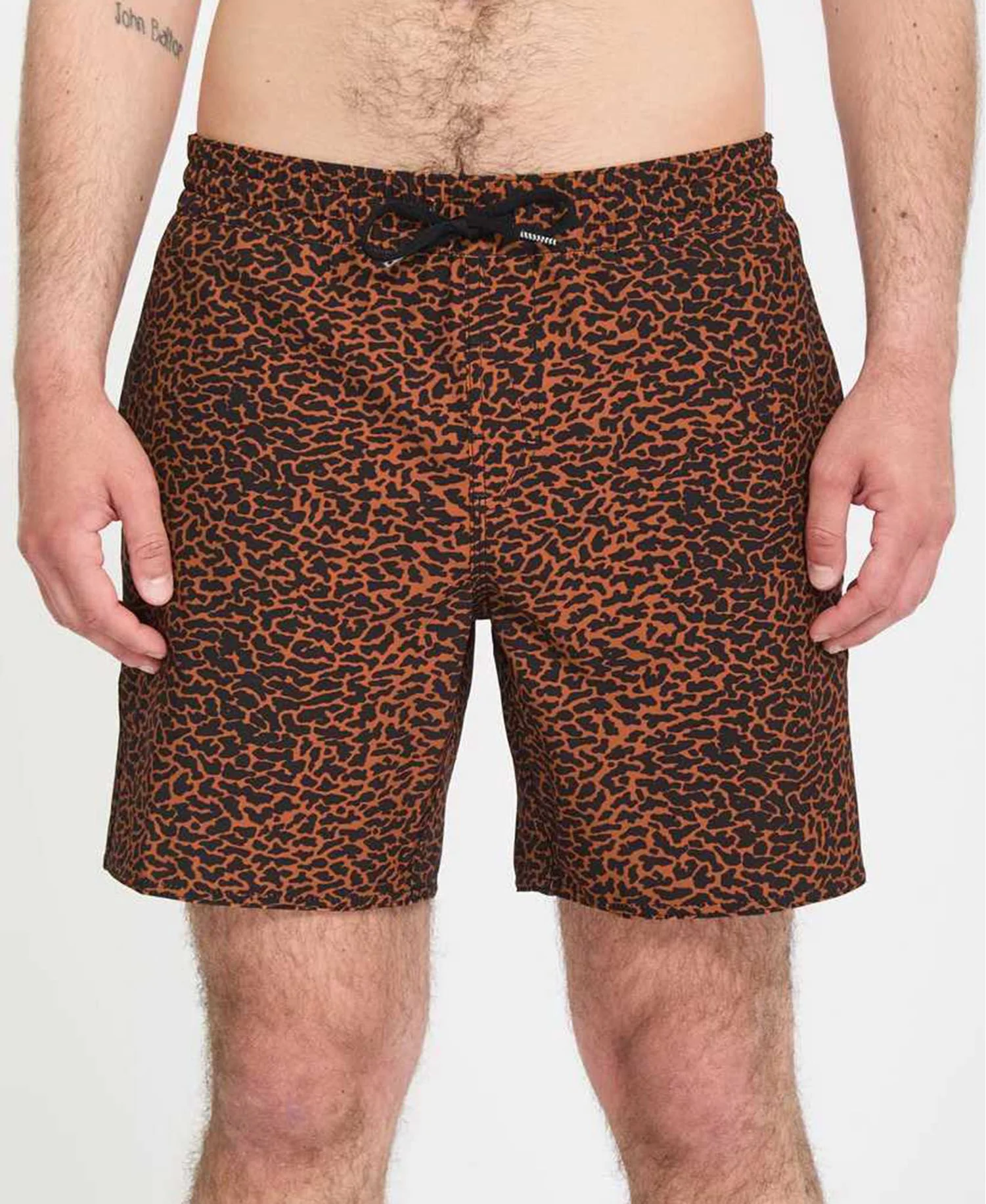 Volcom Men's Melange Trunk 17" Boardshort Brown Horn A2512613_BRH - Image 3