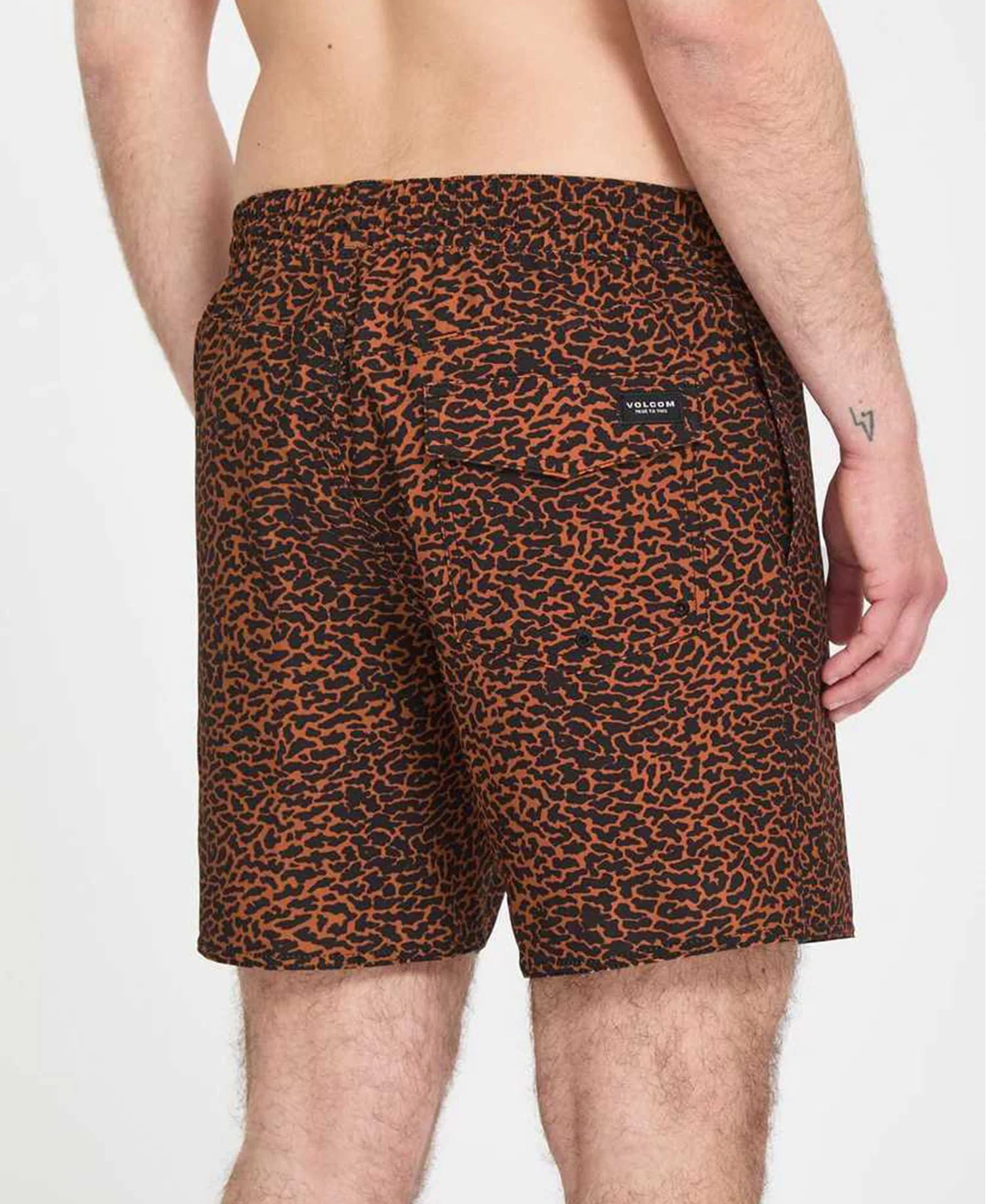 Volcom Men's Melange Trunk 17" Boardshort Brown Horn A2512613_BRH - Image 5