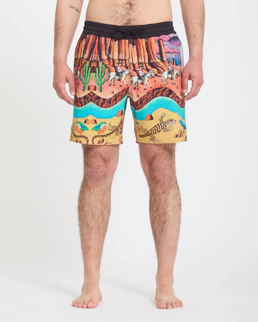 Volcom Men's Mickey Mason Trunk 17" Boardshort Multi A2512612_MLT