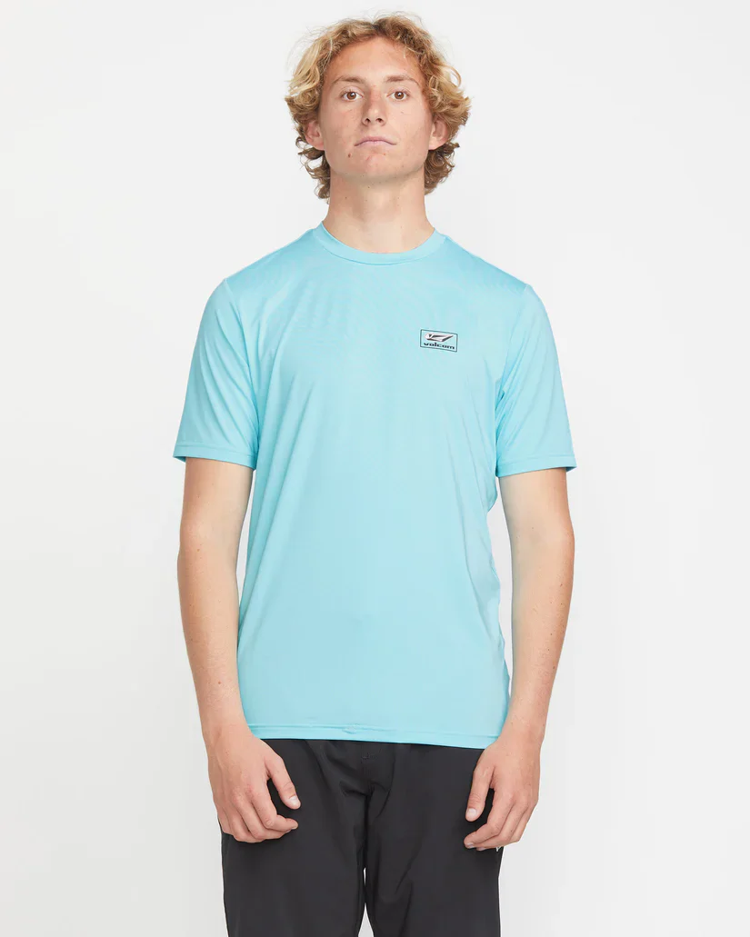 Volcom Men's Modstone Loose Rashguard Resin Blue A9112500_RES