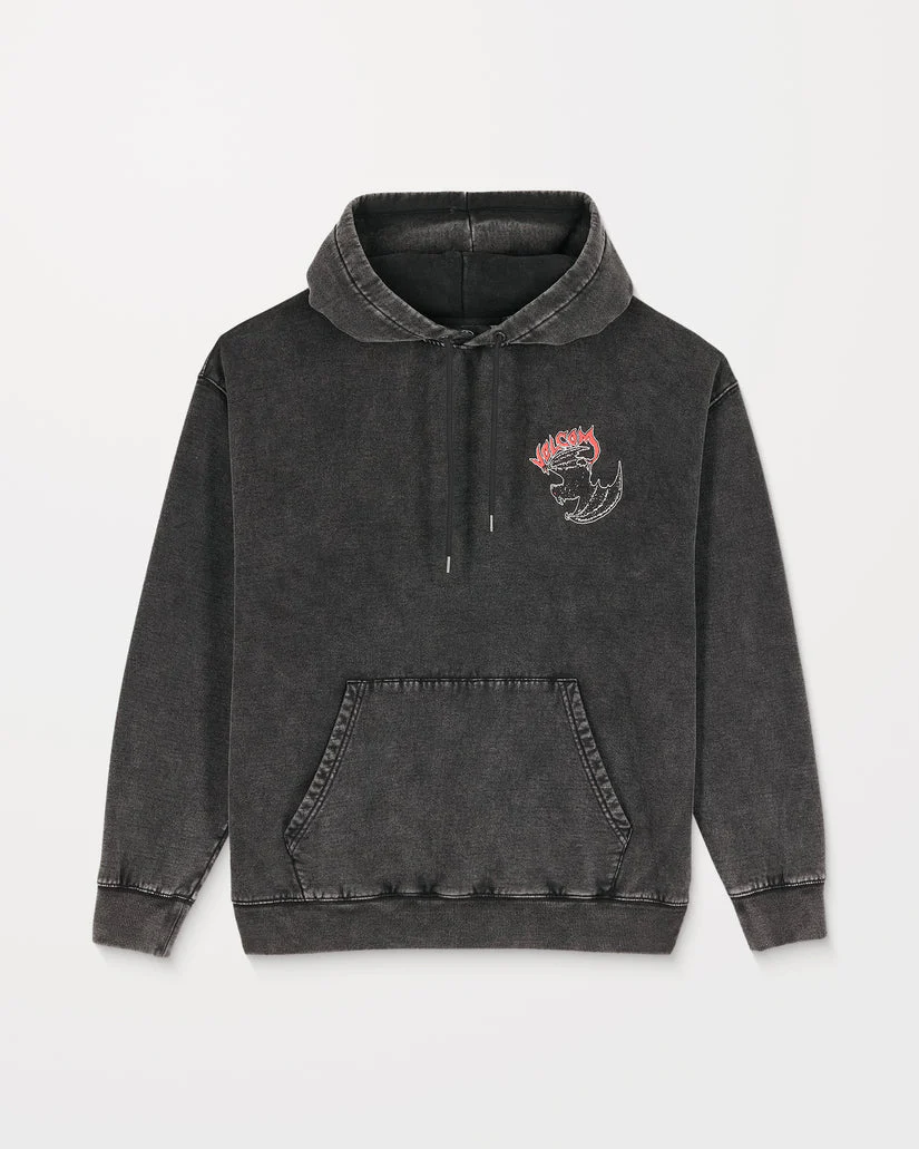 Volcom Men's Nightwasher Hoodie Light Acid Black A4132509-LAB - Image 5