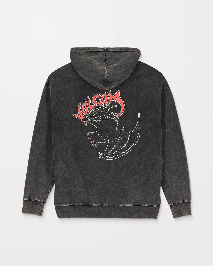 Volcom Men's Nightwasher Hoodie Light Acid Black A4132509-LAB - Image 6