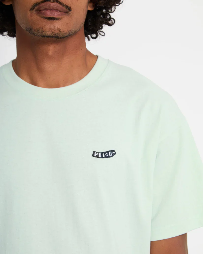 Volcom Men's Pistol Stone T-Shirt Pale Aqua A4312675_PAQ - Image 4