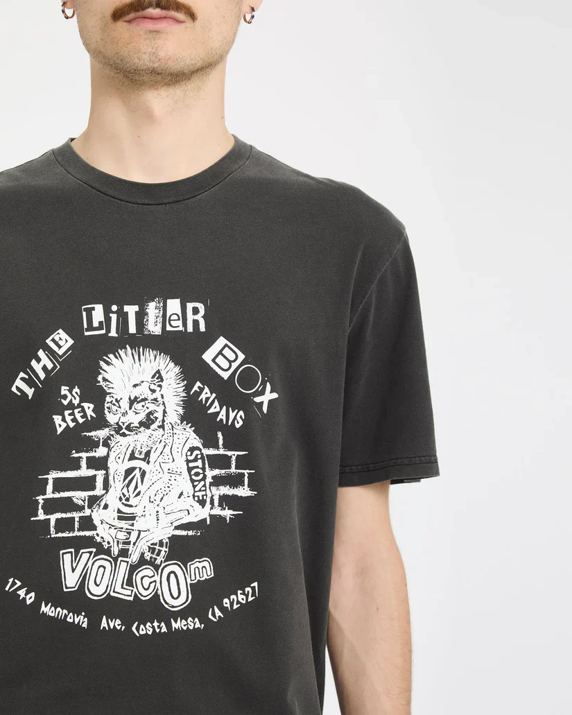 Volcom Men's Punkat T-Shirt Black A5212613_BLK - Image 4