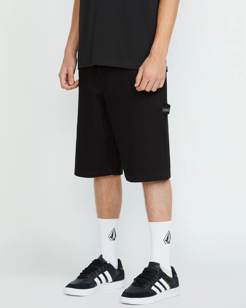 Volcom Men's Sawhorse Denim Shorts Black A2042400_BLK - Image 3