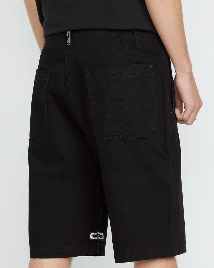 Volcom Men's Sawhorse Denim Shorts Black A2042400_BLK - Image 4