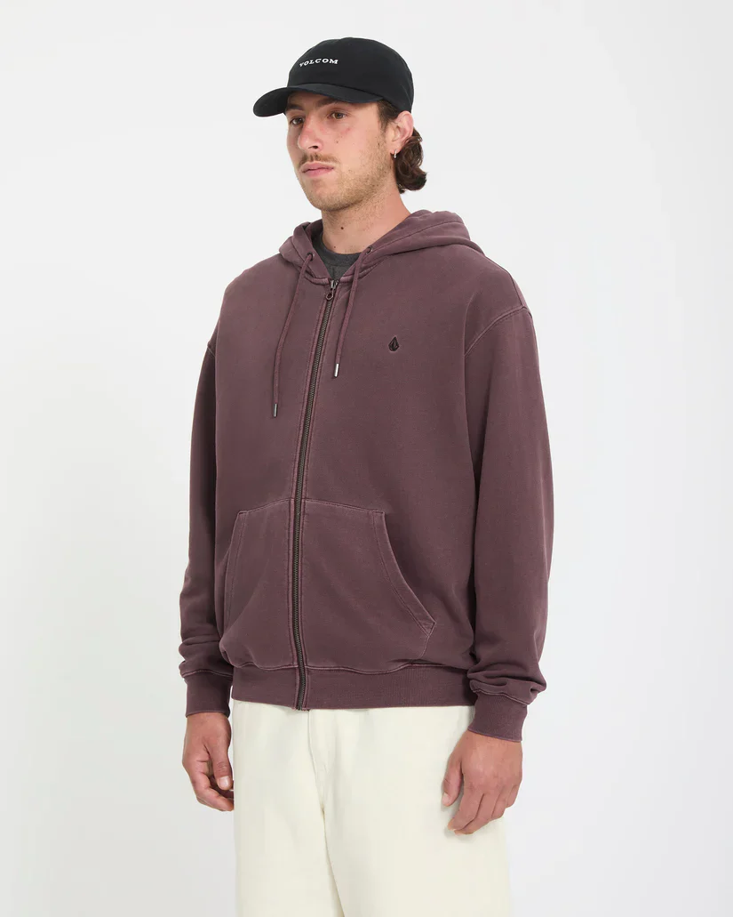 Volcom Men's Single Stone Full Zip Hoodie Pistol Punch A4812609_PSP - Image 3