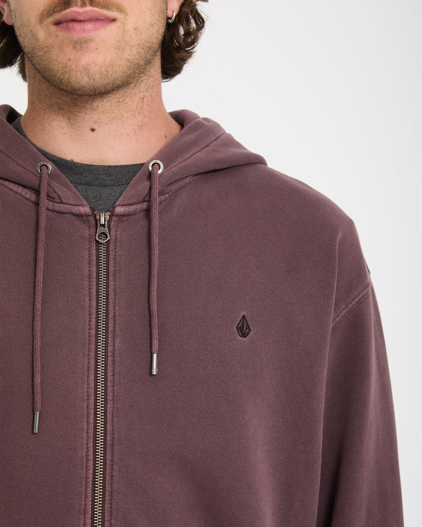 Volcom Men's Single Stone Full Zip Hoodie Pistol Punch A4812609_PSP - Image 4