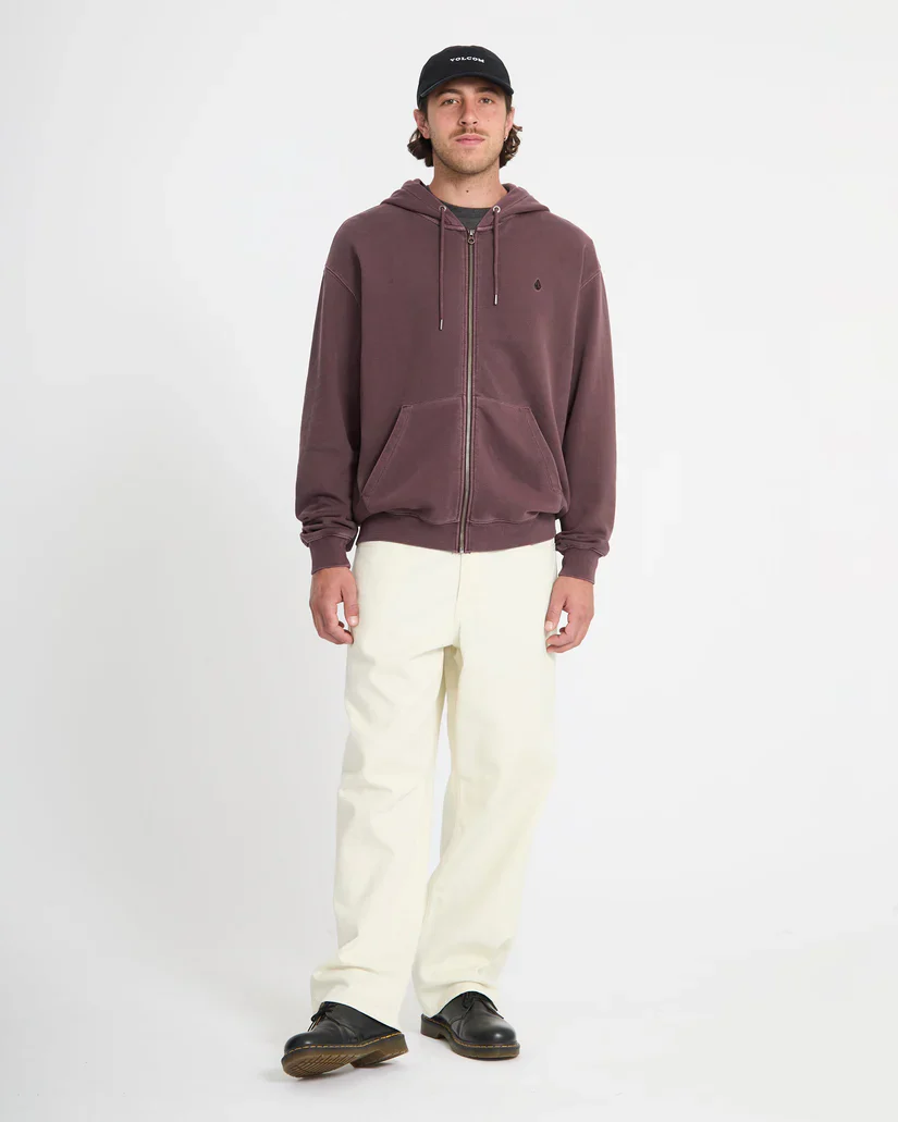 Volcom Men's Single Stone Full Zip Hoodie Pistol Punch A4812609_PSP - Image 5