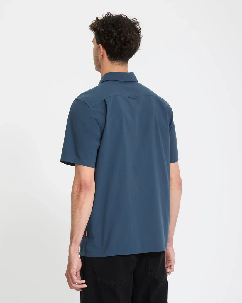Volcom Men's Slab City Shirt Midnight Blue A0412618_MDB - Image 2