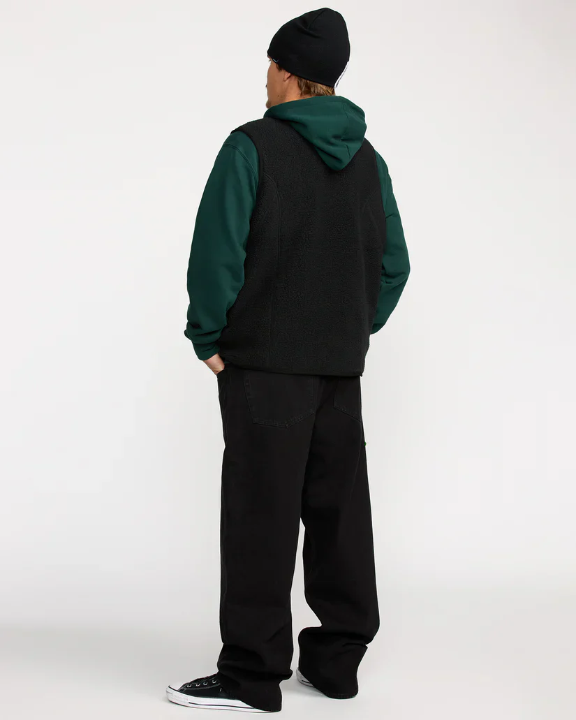 Volcom Men's Snowdrift Vest Fleece Black G1852600-BLK - Image 3
