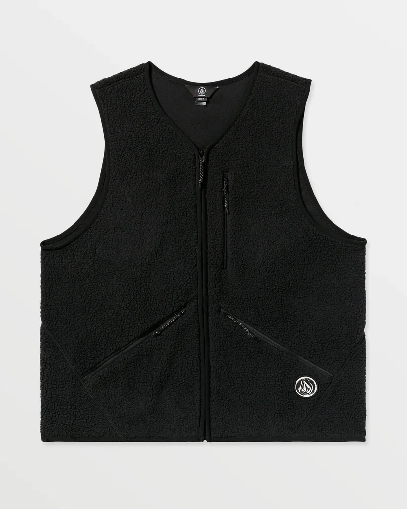 Volcom Men's Snowdrift Vest Fleece Black G1852600-BLK - Image 6