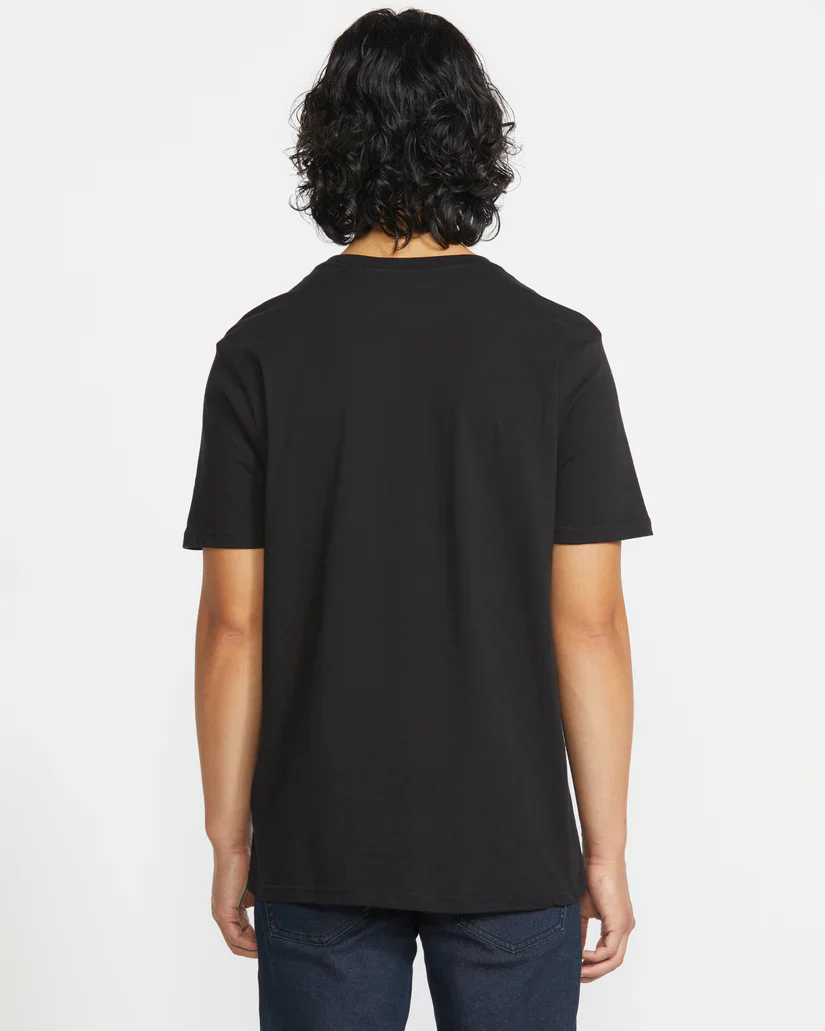 Volcom Men's Solid Pocket Short Sleeve T-Shirt Black A5042210_BLK - Image 2