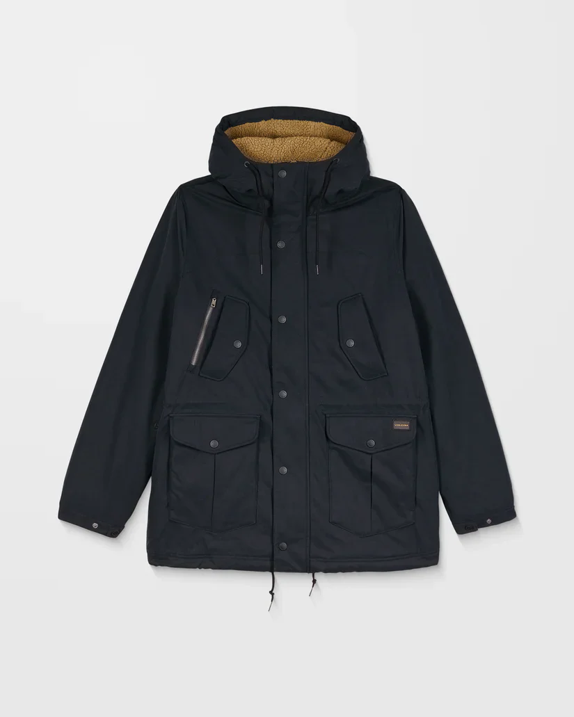 Volcom Men's Starget 5K Parka Jacket Black A1732312_BLK - Image 8