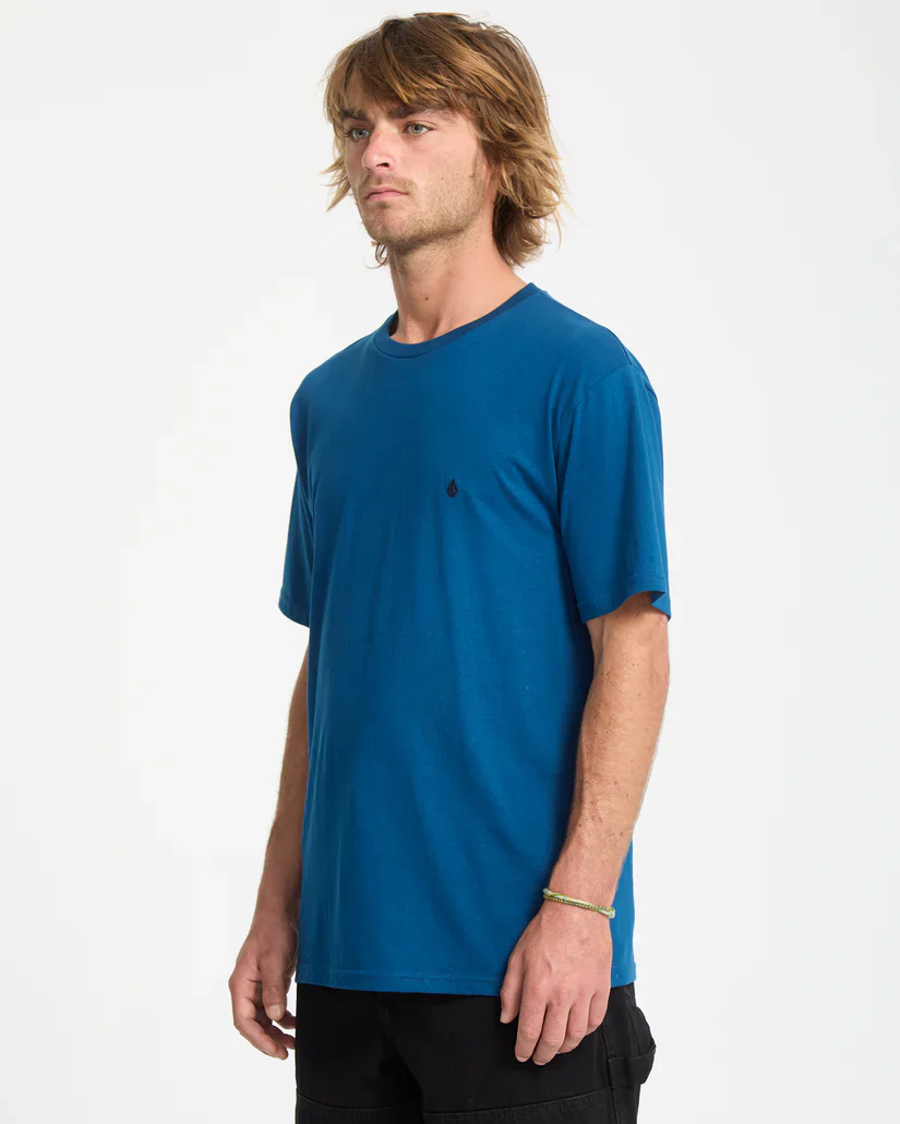 Volcom Men's Stone Blanks T-Shirt Cosmic Blue A3532550-COS - Image 7