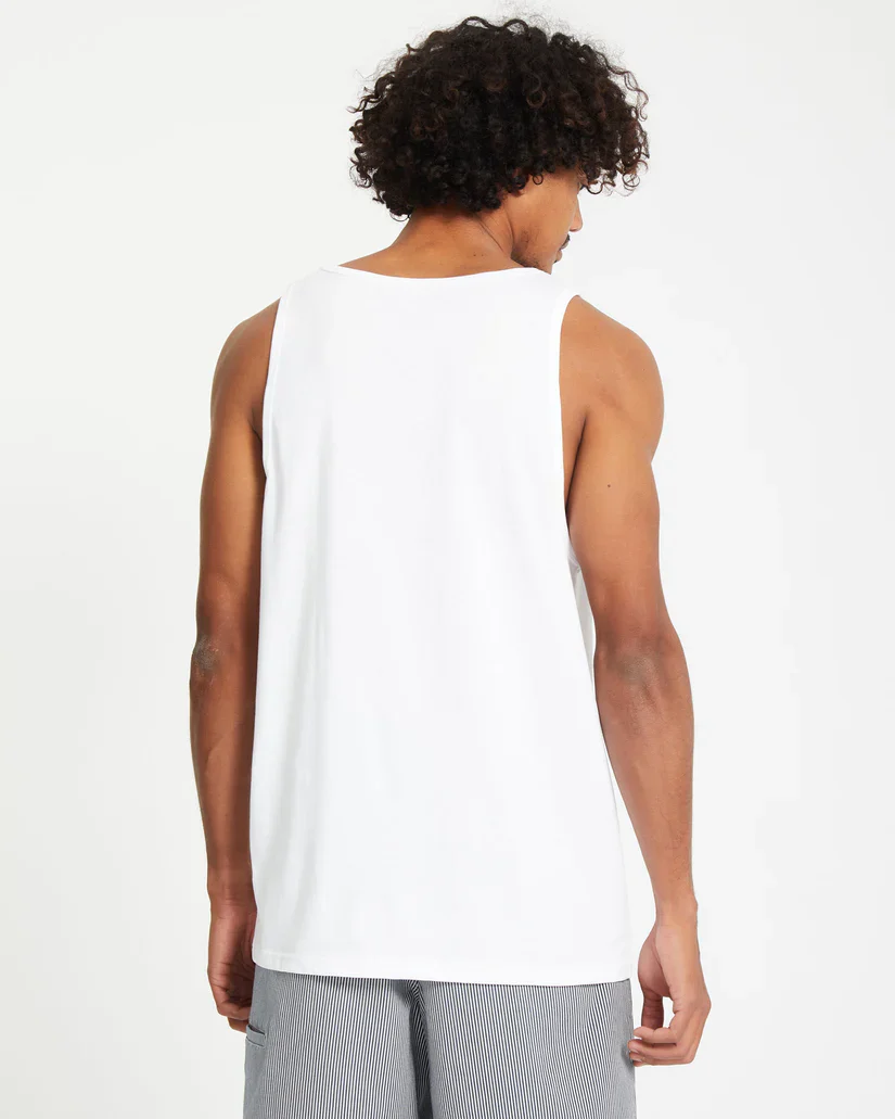 Volcom Men's Stone Blanks Tank Top White A4512605_WHT - Image 3