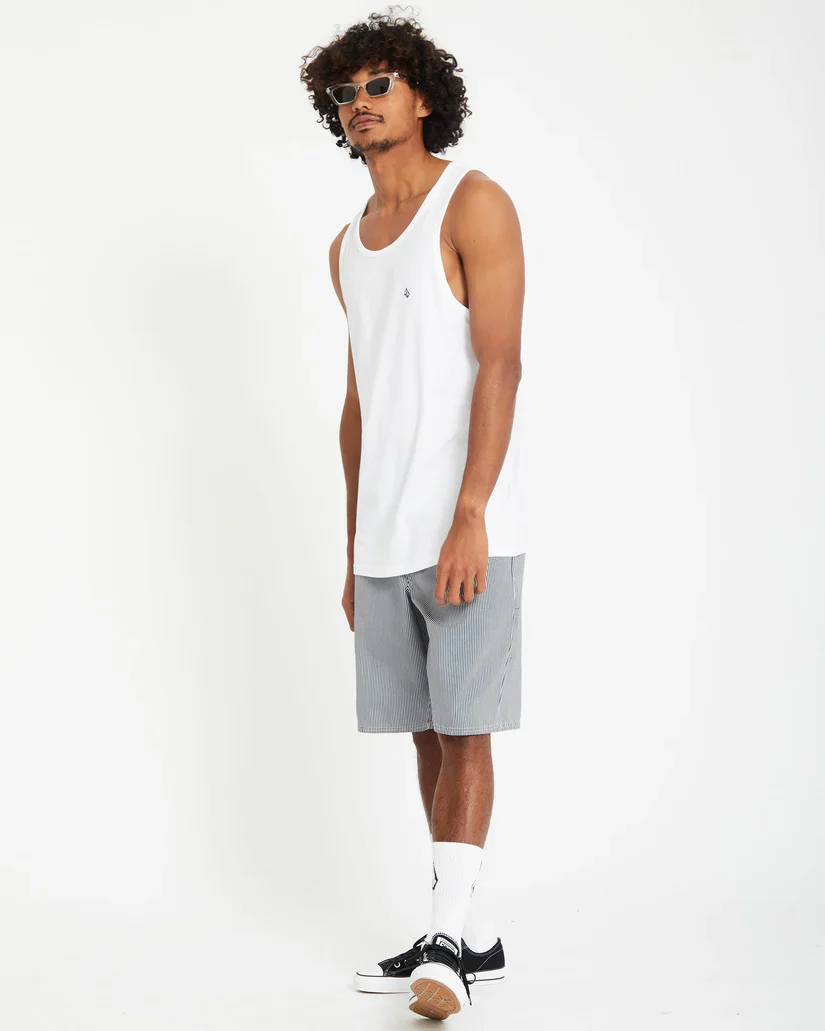 Volcom Men's Stone Blanks Tank Top White A4512605_WHT - Image 6