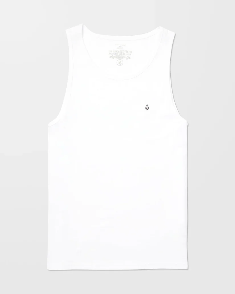 Volcom Men's Stone Blanks Tank Top White A4512605_WHT - Image 8