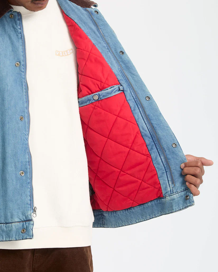 Volcom Men's Stonewish Jacket Denim A1732502_DEN - Image 4