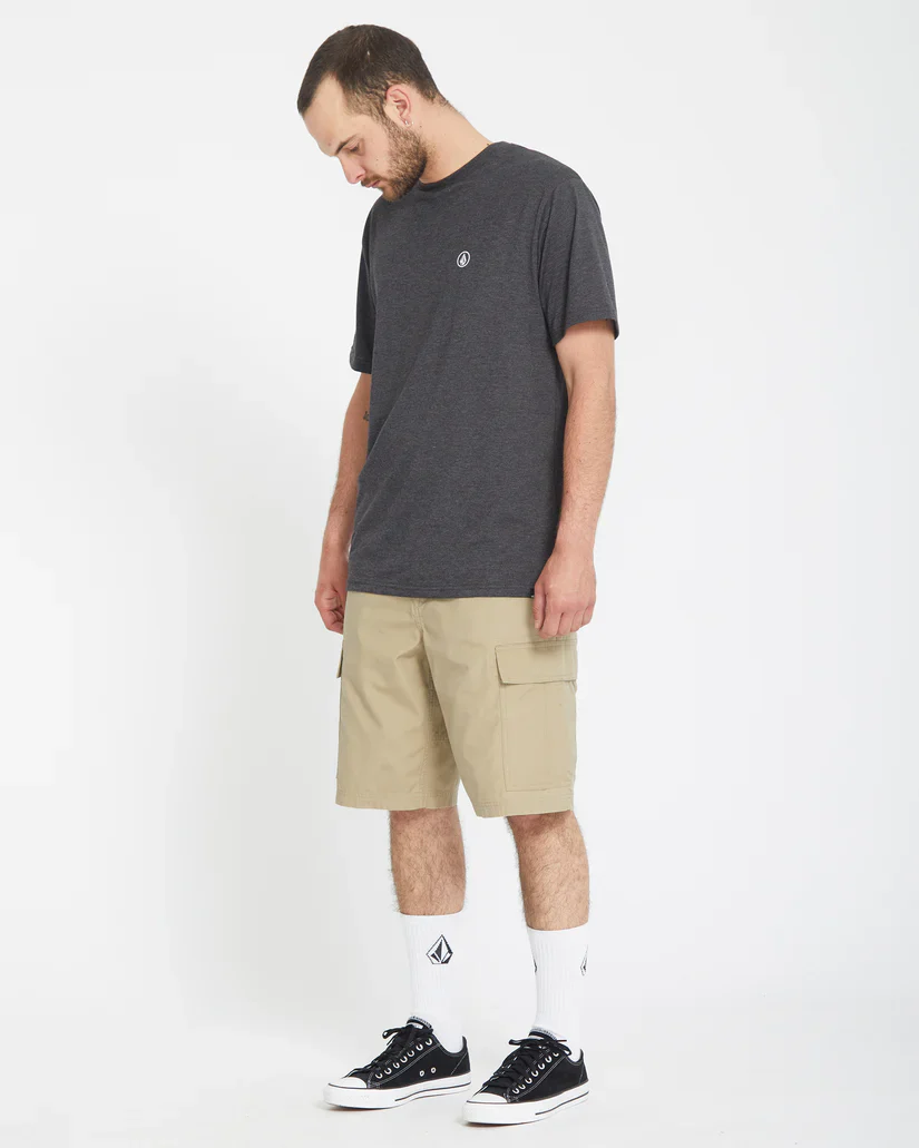 Volcom Men's Strange Tripper Cargo 22" Loose Fit Shorts Khaki A0912502_KHA - Image 5