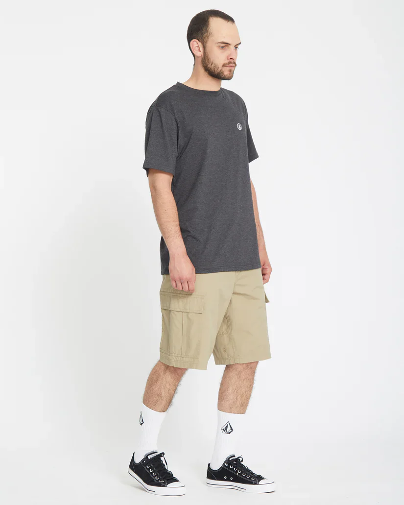 Volcom Men's Strange Tripper Cargo 22" Loose Fit Shorts Khaki A0912502_KHA - Image 6
