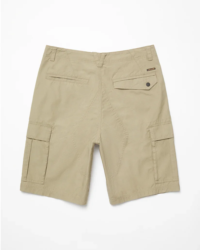 Volcom Men's Strange Tripper Cargo 22" Loose Fit Shorts Khaki A0912502_KHA - Image 8