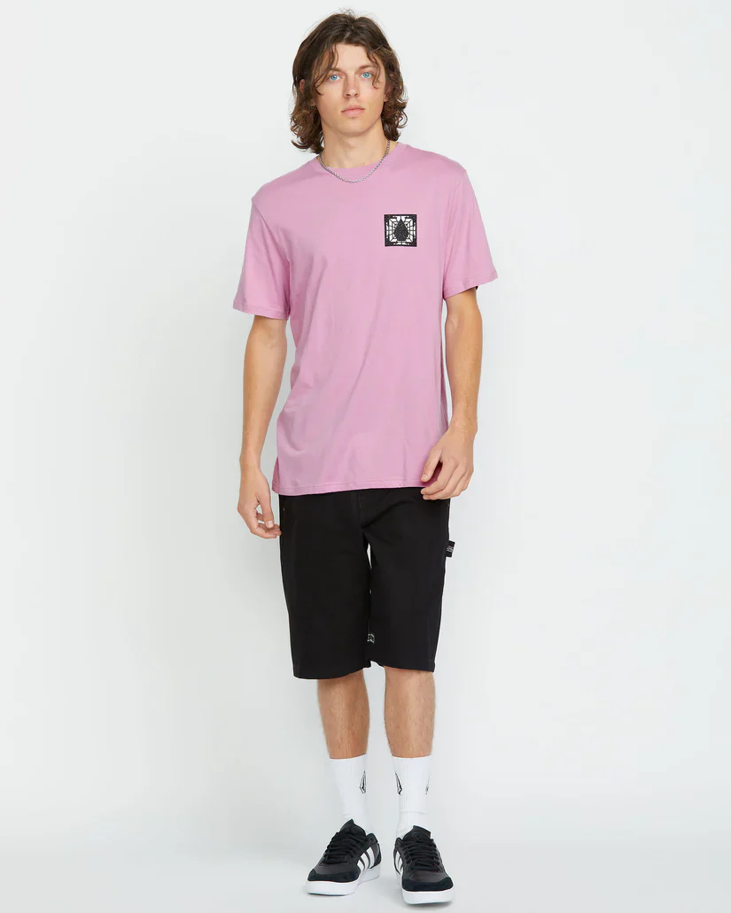 Volcom Men's Within Short Sleeve T-Shirt Steel Purple A5012503_STL - Image 4