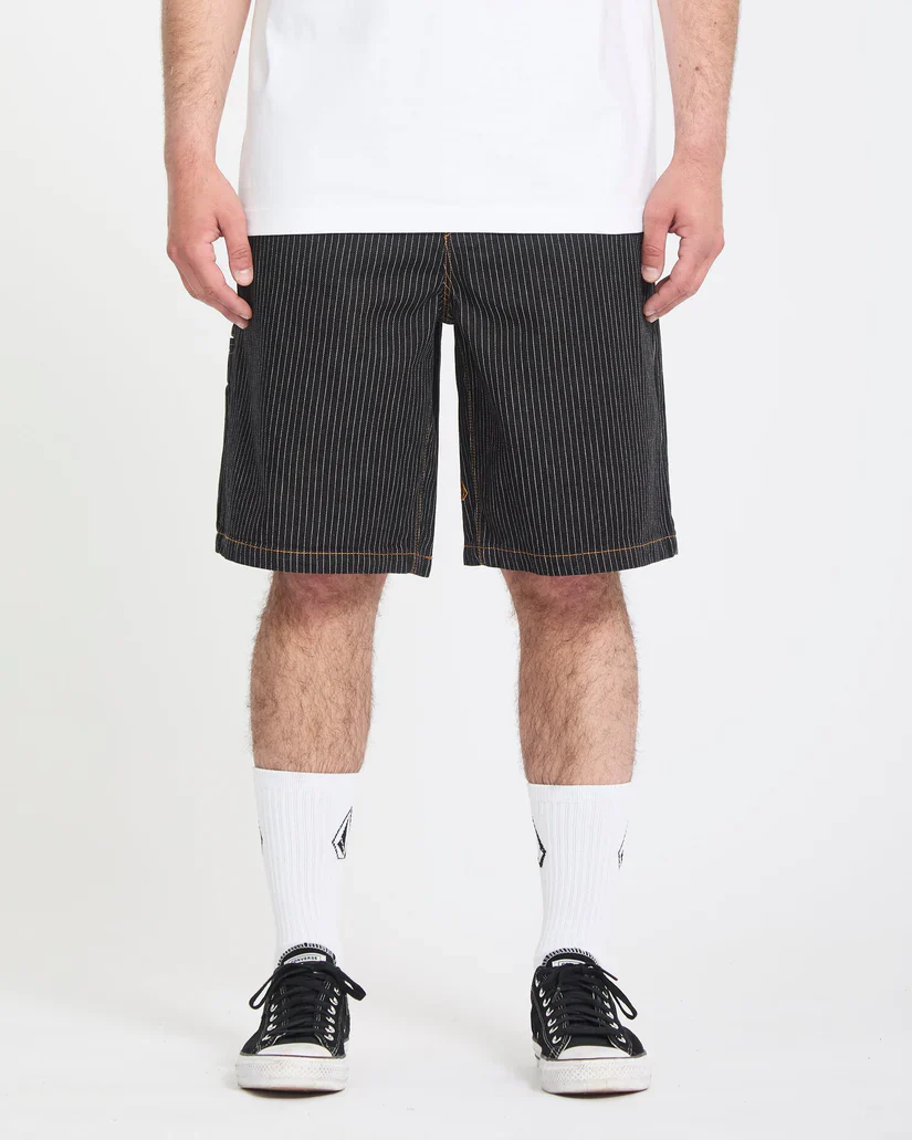 Volcom Men's Work Dialed 22" Short Black Stripe A0912612_BKS