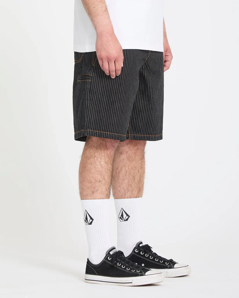 Volcom Men's Work Dialed 22" Short Black Stripe A0912612_BKS - Image 2