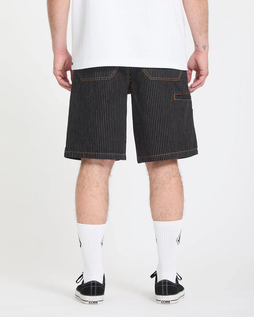 Volcom Men's Work Dialed 22" Short Black Stripe A0912612_BKS - Image 3