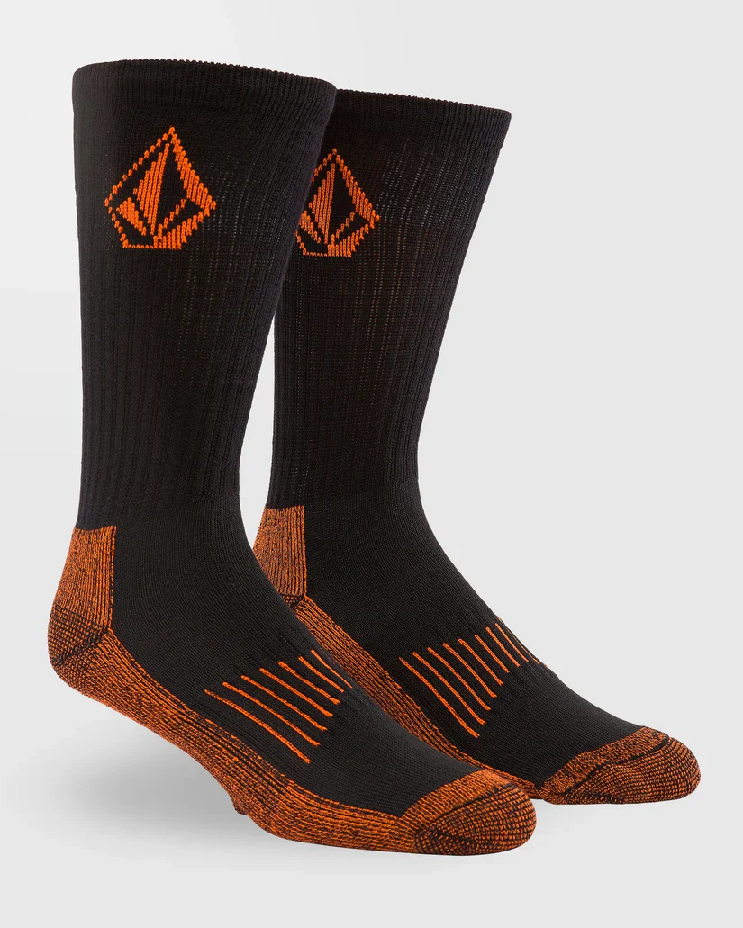 Volcom Men's Workwear Socks (3 pack) Black D6312612_BLK - Image 4