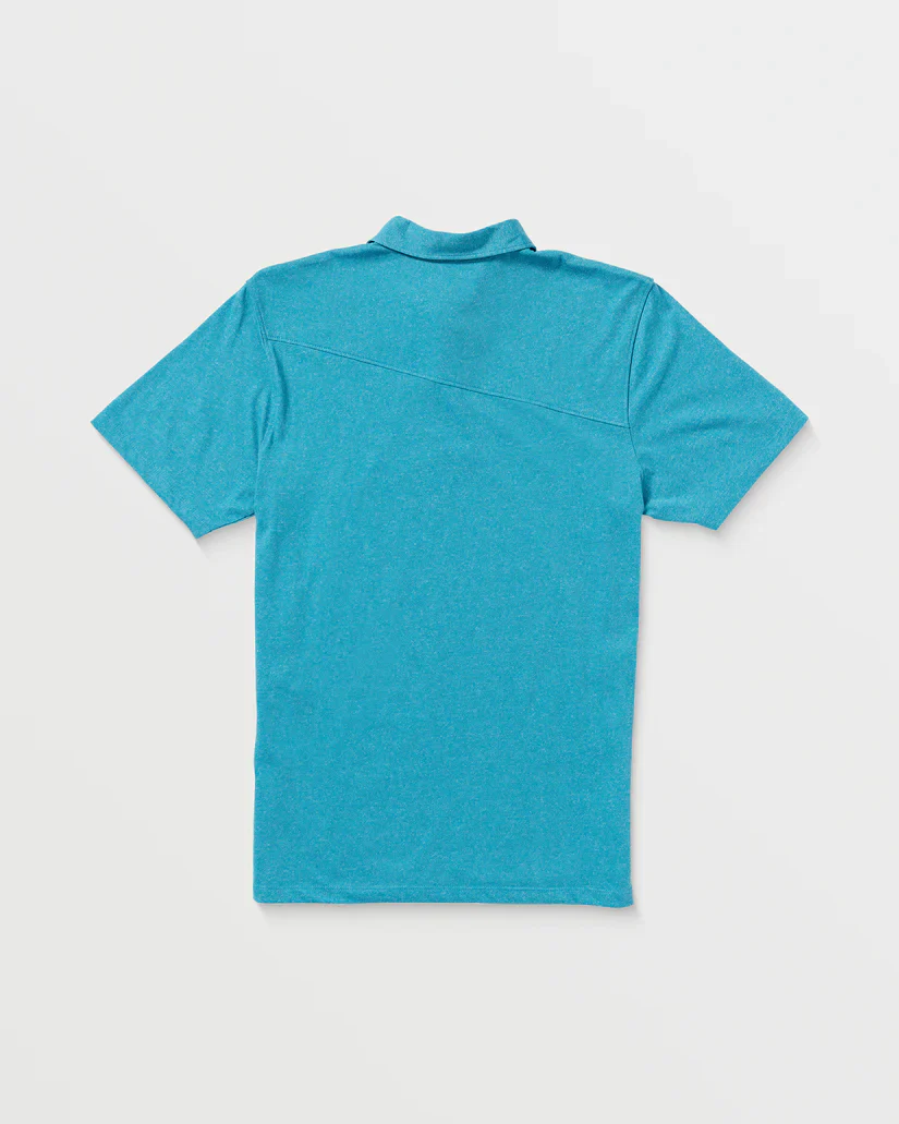 Volcom Men's Wowzer Polo T-Shirt Bay Blue A0112303_BYB - Image 6