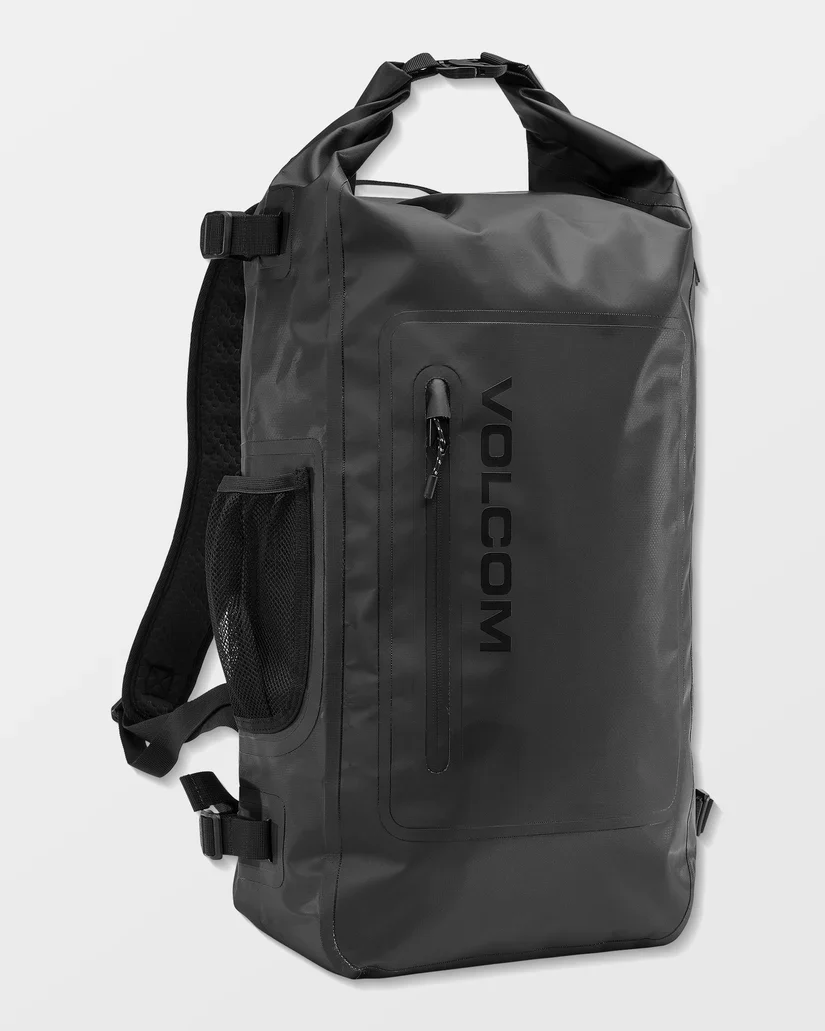 Volcom Unisex Drystone Wet/Dry Roll Top Backpack Black D6512503_BLK