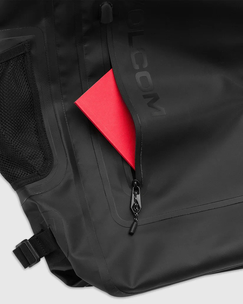 Volcom Unisex Drystone Wet/Dry Roll Top Backpack Black D6512503_BLK - Image 4