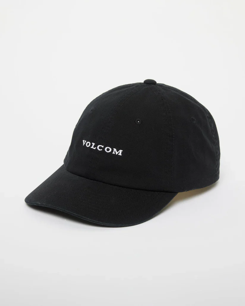 Volcom Unisex Full Stone Washed Adj Cap Black D5512630_BLK