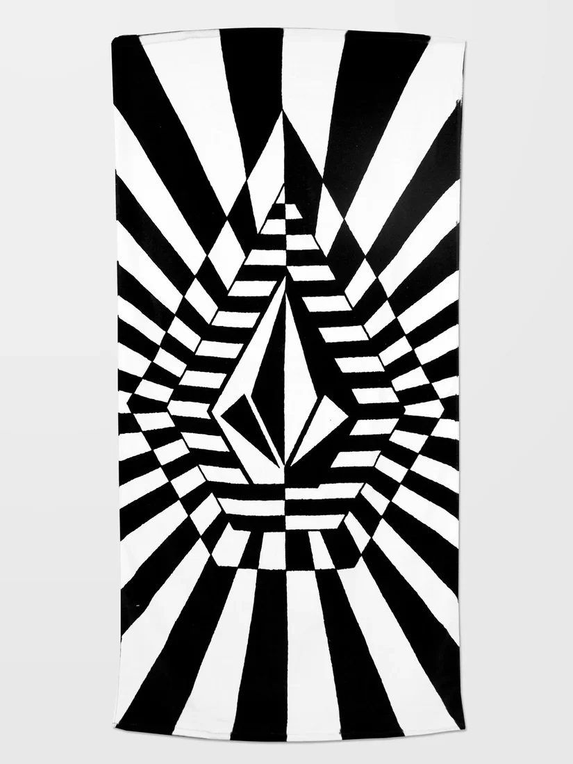 Volcom Unisex Stoneray Towel Black White VMXX013ZYW_B/W