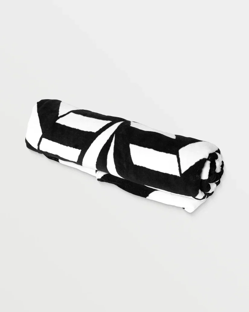 Volcom Unisex Stoneray Towel Black White VMXX013ZYW_B/W - Image 2
