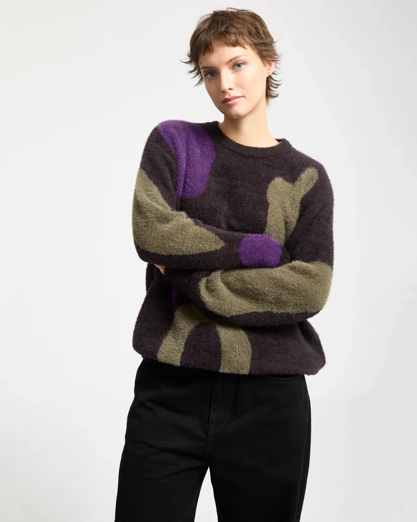 Volcom Womens' Blowstone Sweater Black B0732513_BLK - Image 3