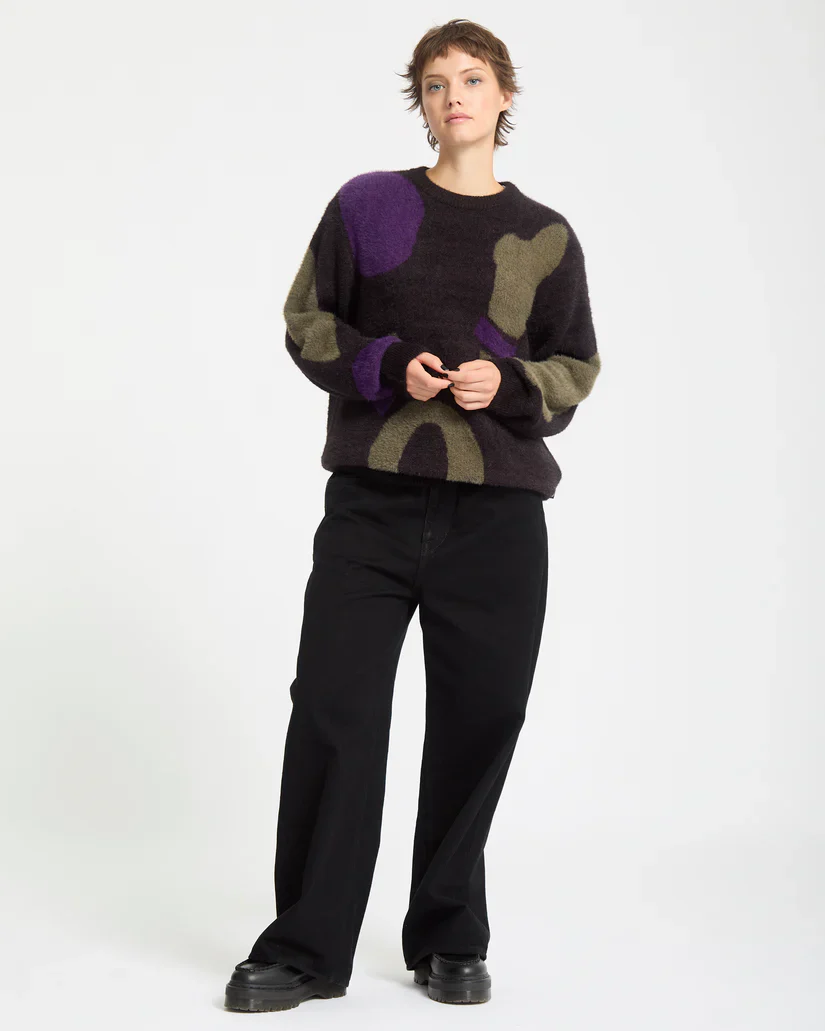 Volcom Womens' Blowstone Sweater Black B0732513_BLK - Image 5