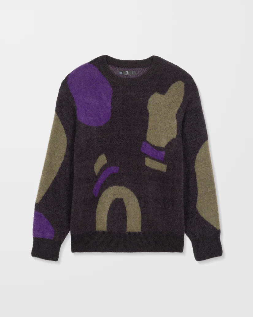 Volcom Womens' Blowstone Sweater Black B0732513_BLK - Image 6