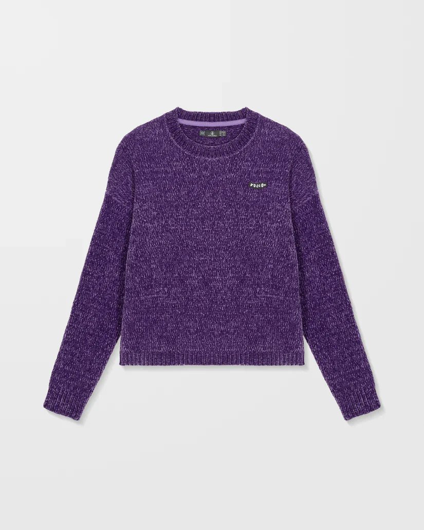 Volcom Womens' Bubble Tease Sweater Acai B0742300_ACI - Image 6