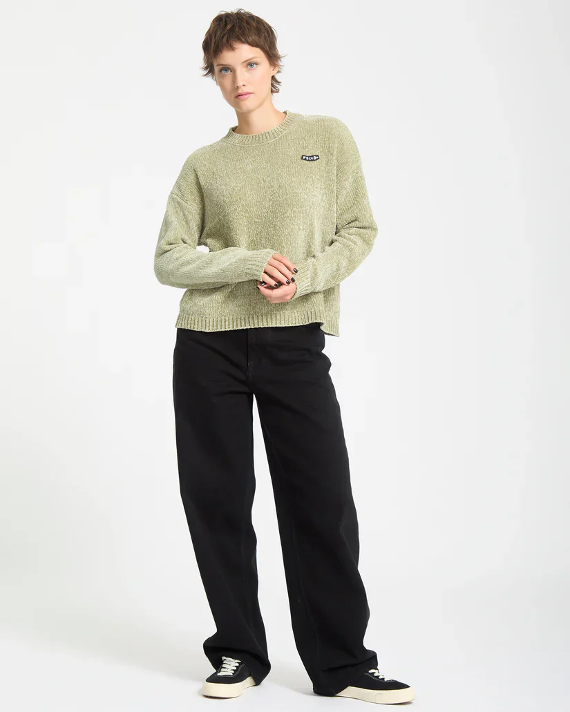Volcom Womens' Bubble Tease Sweater Green Tea B0742300_GRT - Image 3