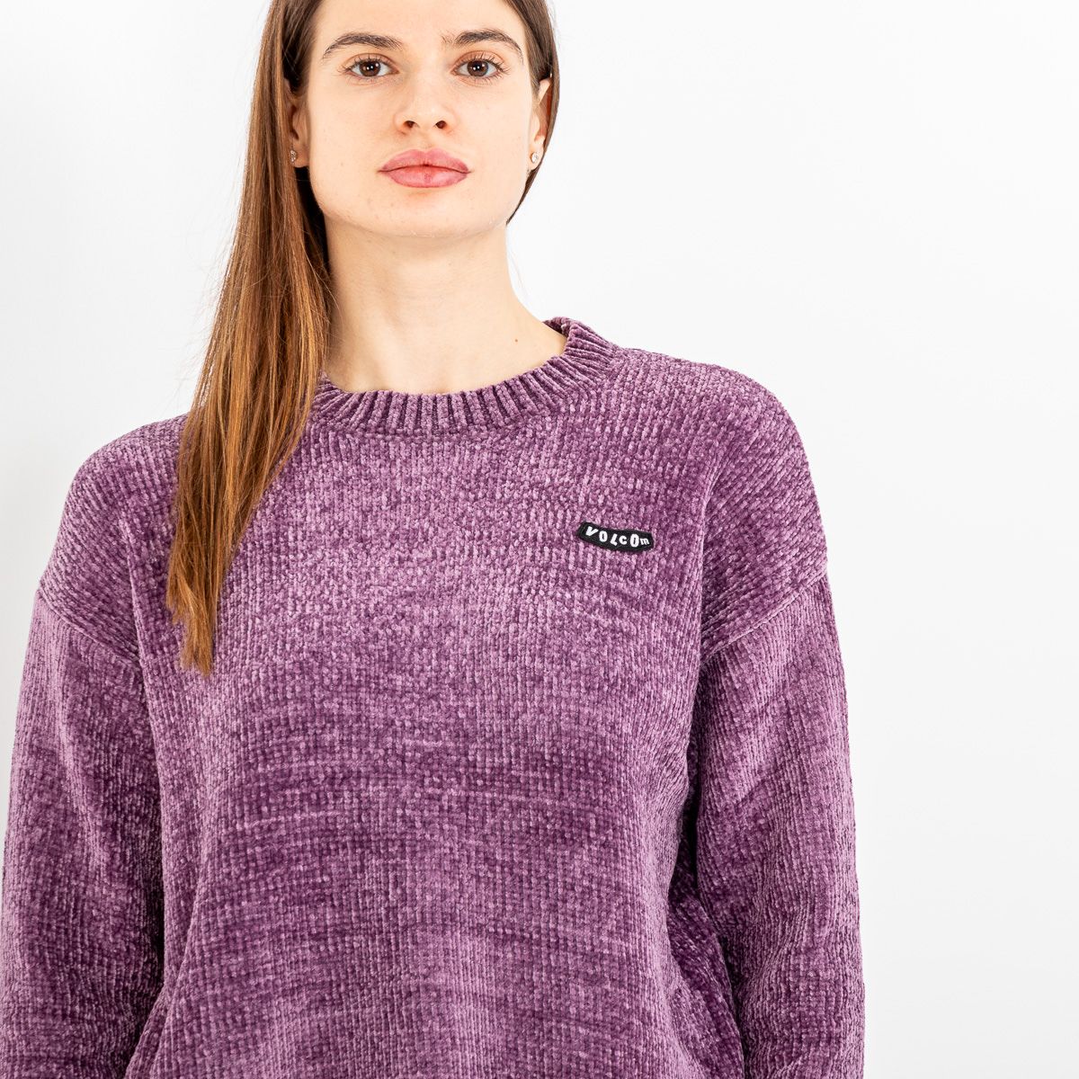 Volcom Women's Bubble Tease Sweater Vintage Violet B0742300-ACI - Image 5